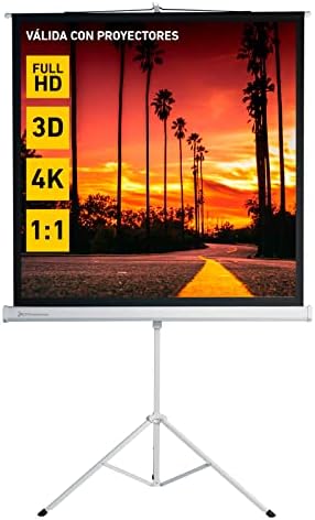 Phoenix - Pantalla de Proyeccion con Tripode Portatil Manual, 80 ...