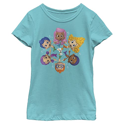 Nickelodeon Bubble Guppies Group in a Circle Girls Short Sleeve Tee Shirt