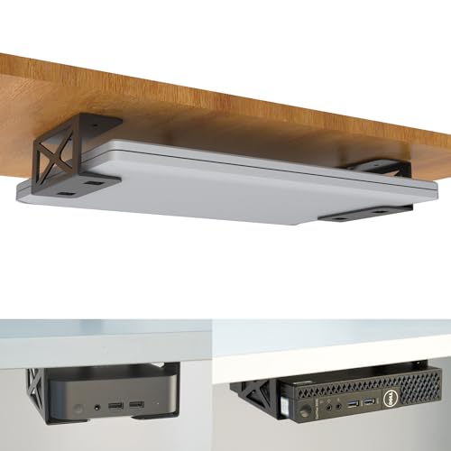 bylitco Under Desk Laptop/Mini PC Storage Mount,CPU Holder,Compatible with Dell OptiPlex,Mac...