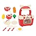 F Fityle Cuisine Ustensiles de Cuisine Jouets Anniversaire Pâques Cadeaux Accessoire Coffre-Fort Jouet Éducatif Fruits et Légumes pour Garçons Filles Enfants T - rouge