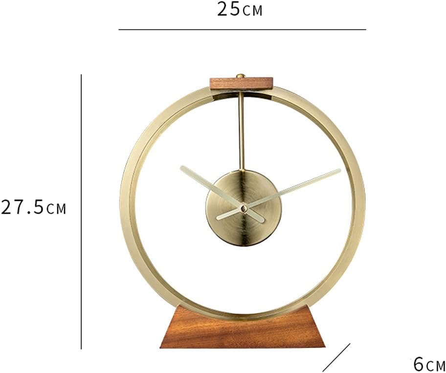 FMURY Nordic Table Metal Solid Table Watch Desk Clcoks Desktop Home Decoration Gift Clcoks