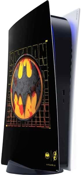 Skinit Decal Gaming Skin Compatible with PS5 Digital Edition Console - Officially Licensed DC Comics The Flash Movie: Logo Poster Design