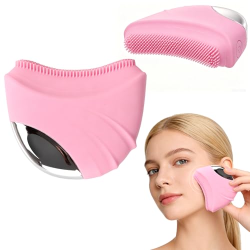 Electric Lymphatic Contour Face Brush – Face Massager for Lymphatic Drainage, Double Chin Reducer, and Facial Sculpting – Gentle Vibrating Lymphatic Drainage Tool for Jawline & Puffiness