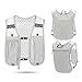 Vaveren Running Hydration Vest Breathable Adjustable Runner Rucksack Water Pack Lightweight for Camping Biking Jogging Mountaineering, Grey