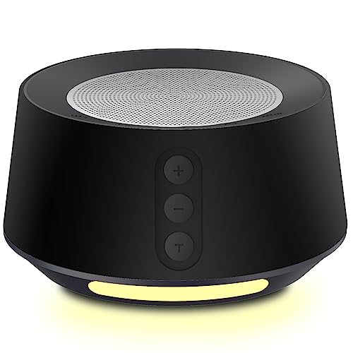 Image of FITNIV White Noise Machine with Adjustable Baby Night Light for Sleeping, 14 High Fidelity Sleep Machine Soundtracks, Timer and Memory Feature, Plug in, Sound Machine for Baby, Adults, White