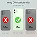 KKD Charging Case for iPhone 12 Pro Max,15W Fast Charging Real 8000mAh Smart Battery Charger Case with TPU Anti-Slip Design and Anti-Abrasion Flocking for iPhone 12 Pro Max Black