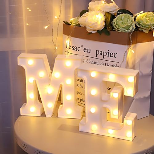 WYFCR Sign Decorative LED Illuminated Letter Lights Marry Signs, Illuminated Marquee Sign, Neon Light Up Letters, Lighted Decor(ME) - Image 2