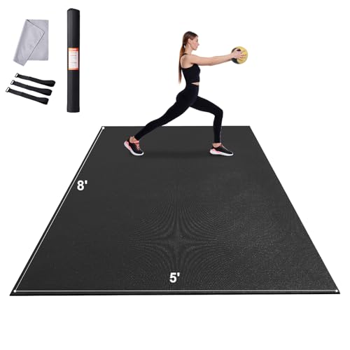 VEVOR Large Exercise Mat, 12'x6'/10'x6'/9'x6'/8'x6'/8'x5'/7'x5'/6...