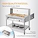 ROVSUN 72QT Electric Commercial Food Warmer 1500W, 9-Pan Steam Table 8QT/Pan Stainless Steel Bain Marie w/Acrylic Shield Overshelf Undershelf Temperature Control & Lid for Buffet Restaurant 110V