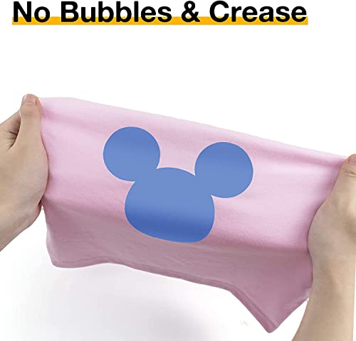 Image of HTVRONT HTV Vinyl Rolls Heat Transfer Vinyl - 12 inch x 20ft Sky Blue HTV for Shirts, Iron on Vinyl for All Cutting Machines - Easy to Cut & Weed for Heat Transfer Design (Sky Blue)