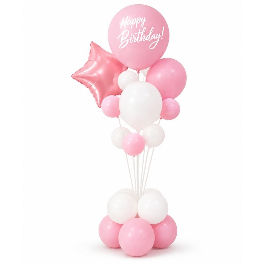 Rose Gold Birthday Balloon Bouquet - FREE SHIPPING -16