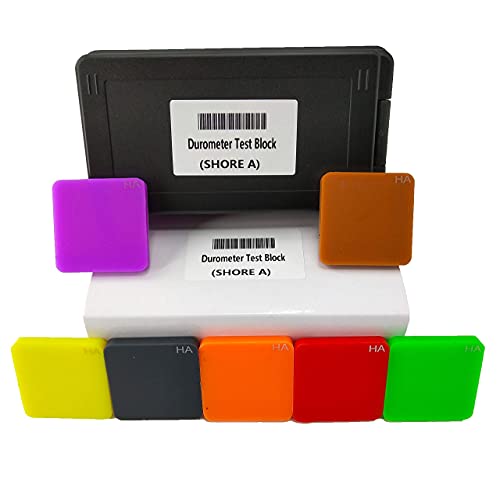 Yfyiqi Type A Shore Durometer Test Block Kits For Hard Rubber Hardness Measure 7 Different Color Block #TOP4