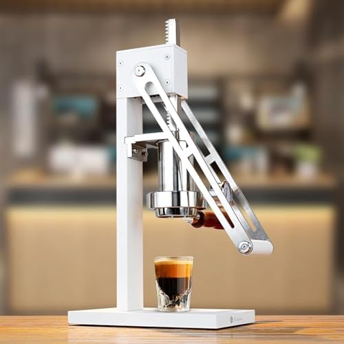 Manual Espresso Maker, Non-Electric Lever Press Coffee Maker With Pressure Gauge, Piston Core, Preheating Function, For Home, Outdoor, Camping