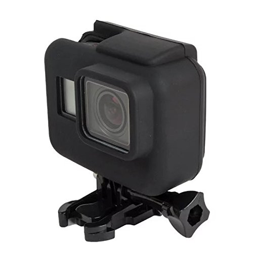 CoCocinaCamera Frame Soft Silicone Case Cover Protective Frame for Gopro Hero 5 Action Camera Accessories -Black