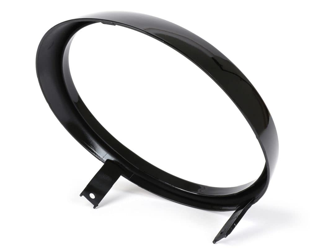 MOTO NOSTRA Scheinwerferzierring schwarz glänzend komaptibel für Vespa GTS Notte, GTV i.e. Sei Giorni 300, GTS i.e. Super300 HPE, GTS HPE 300 E5
