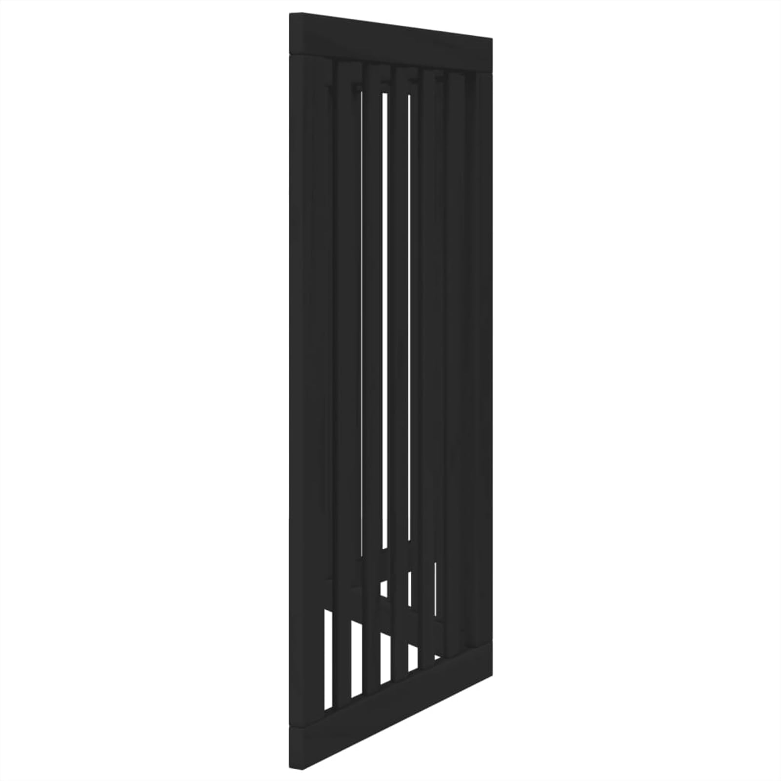 Gecheer Puerta para Perros Plegable 3 Paneles Madera álamo Negra 150 cm Modelo LYKQY-352254ES
