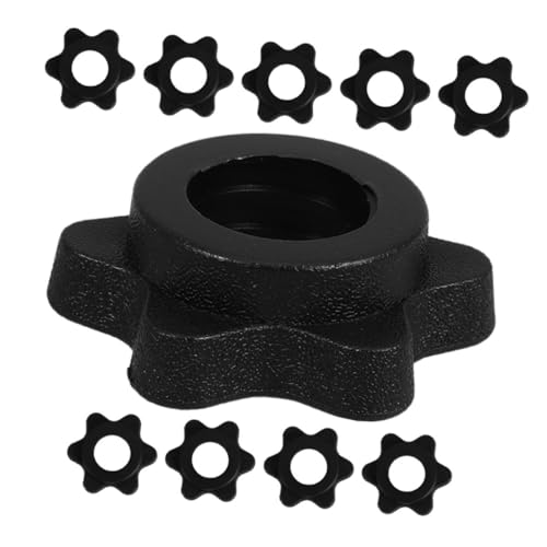 MUCKLILY Standard Dumbbell Nut Barbells Nut Weight Clips Barbell Locking Clamps Home Fitness Accessory