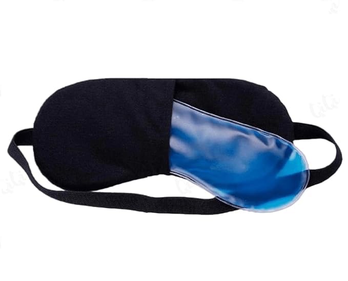 AZLVERA Super Soft Cotton Sleep Mask – Black Eye Cover for Men, Women, & Kids | Ultra Smooth & Comfortable Night Mask for Restful Sleep & Travel (Eye Gel Mask)-image-38