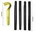 Nicky Bigs Novelties Snake Staff Gold Black 49 in Voodoo Cobra Snakes Cane Anibus Egyptian Ankh Pharaoh Staffs Wizard Witch Scepter Wand Halloween Cosplay Costume Accessory Adjustable Size for Adults