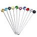 Monrocco 30pcs Colorful Crystal Hijab Scarf Pins Tailor Sewing Snag-Free Pins Brooch
