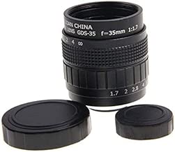 35mm F1 7 CCTV TV Movie lens C Mount Macro ring for E Mount Nex-5T Nex-F3 Nex-6 Nex-7 Nex-5R A6300 A6100 A6500 A5100 - Black 35mm F1 7 CCTV TV Movie lens C Mount Macro ring for E Mount Nex-5T Nex-F3 Nex-6 Nex-7 Nex-5R A6300 A6100 A6500 A5100 - Black