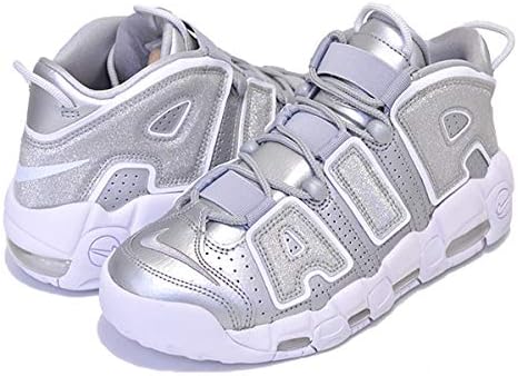 Amazon ナイキ ウィメンズ エア モアアップテンポ Wmns Air More Uptempo Metallic Silver Argent Metallique シルバー 銀 グリッター スニーカー レディース モアテン 25 5cm 並行輸入品 Nike ナイキ スニーカー