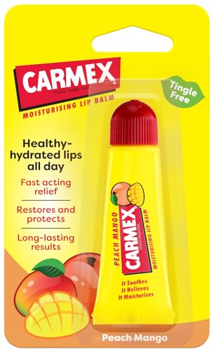 Carmex Lip Balm Peach & Mango Burst Tube 10g