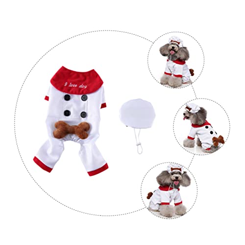 Disfraz para perro talla M Toddmomy blanco miniatura 4