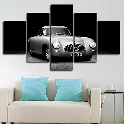 Tableau Multi Panneau Idée Cadeau Originale Toile Voiture Classique YUANJUN