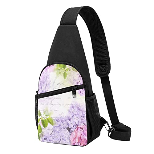 Sac de poitrine unisexe noir fini les poches pleines pendant le sport