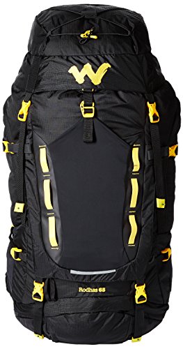 Image of Wildcraft HypaDura 65 liters Black Rucksack (8903338049562)