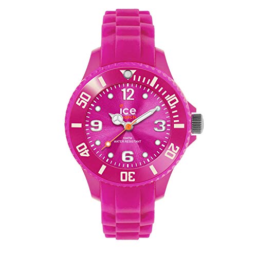 ICE-WATCH - ICE Forever Neon Pink - Montre Rose pour Femme avec Bracelet en Silicone - 001463 (Extra Small)
