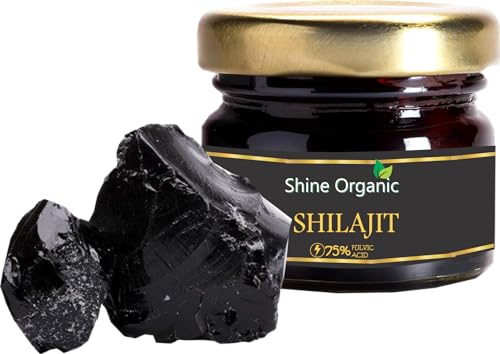 Image of Himalayan Shilajit /Shilajeet Resin | 20 gm | Guaranteed 75%+ Fulvic Acid | Sourced from ~18,000 ft | For Stamina, Endurance & Strength | Contains Lab Certificate