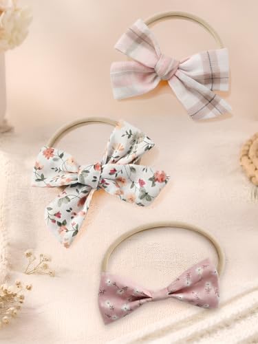 Image of POLKA TOTS Baby Hairbands for Kids Girl | Cute Stretchable Hair Bands for Baby Girls | Kids Hair Accessories | Elastic Infant Hairband | Toddler Hair Clips (Pack of 5)