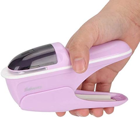 Miniatura 4 de Grapadora de escritorio, capacidad de 8 páginas, grapadora portátil que ahorra mano de obra, grapadora sin grapas, herramienta de grapa, mini