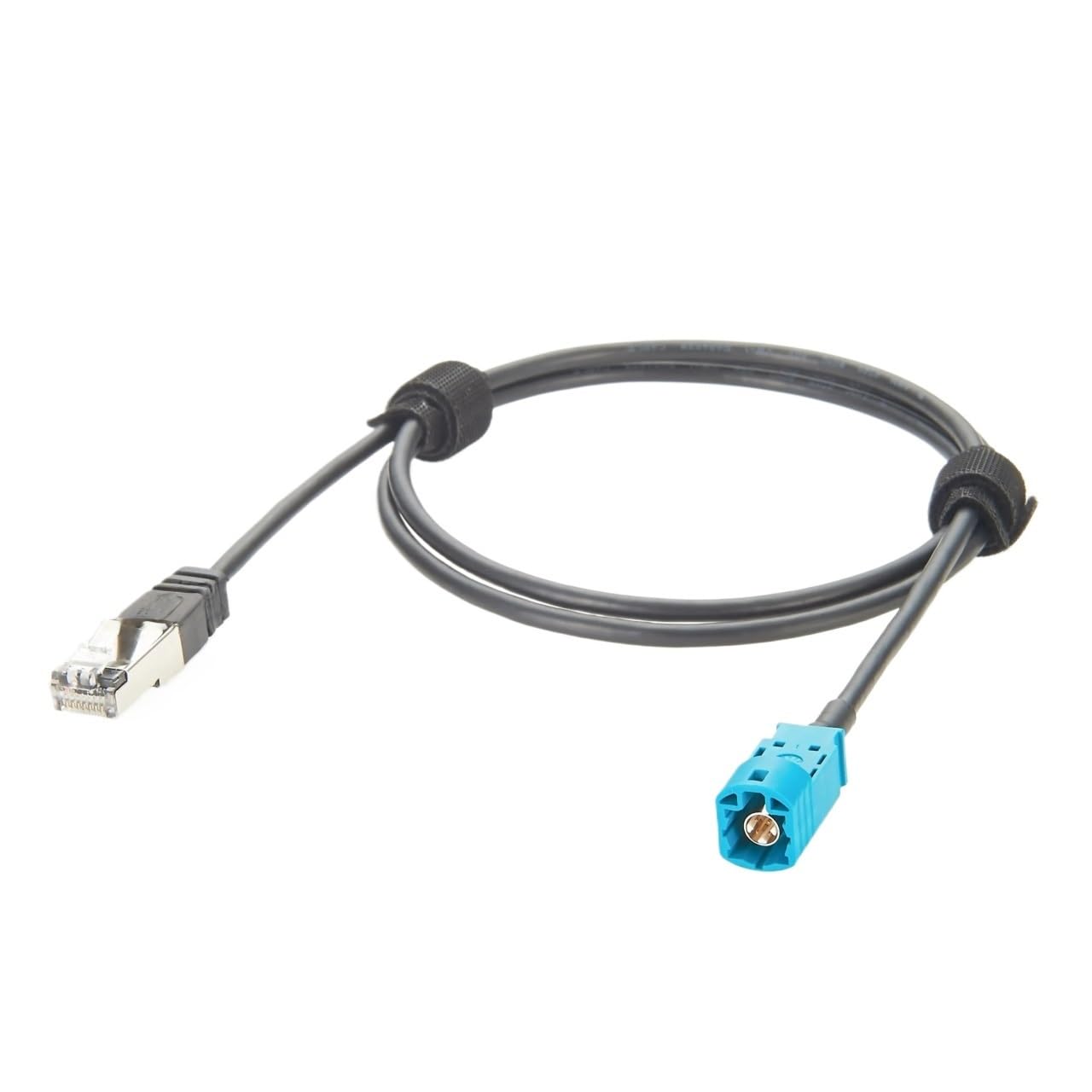 sjgqwt HSD 4-pinowy Z męski na RJ45 8P8C męski kabel sieciowy CAT5E ekranowany samochodowy kabel Ethernet RJ45 do HSD LVDS do motoryzacji (10 szt.)