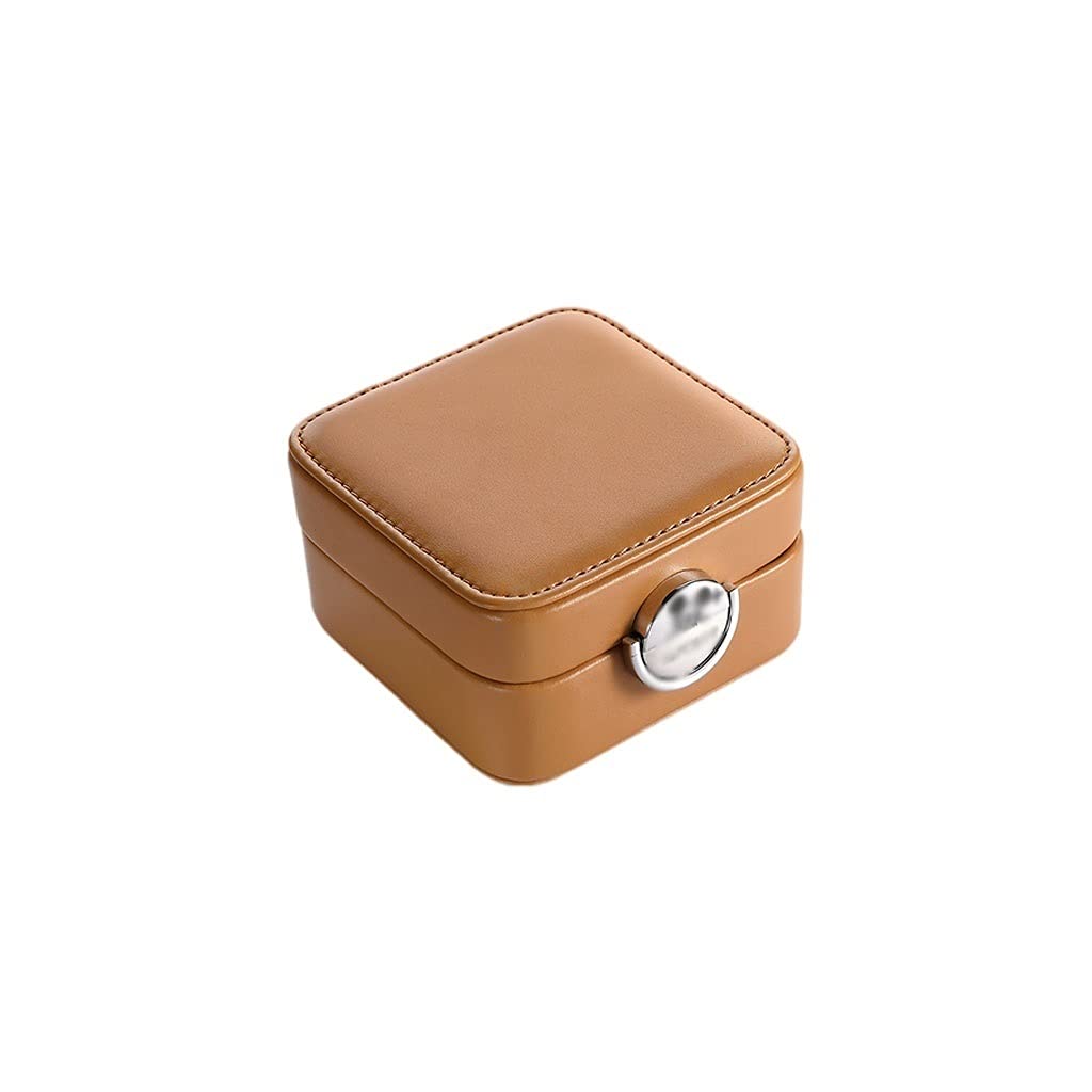 pudełko na biżuterię Biżuteria Pudełko Damska Mała Biżuteria Schowek z Lock Travel Jewelry Case Odpowiedni do bransoletki Bransoletka Najlepszy prezent (Color : A)