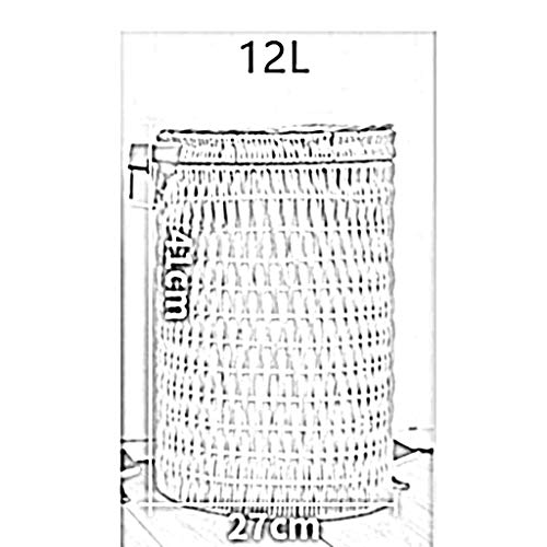Corbeille à papier en rotin MU, l'élégance nordique de la maison