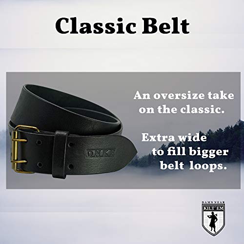 Damn Near Kilt 'Em Classic Wide Leather Kilt Belt2