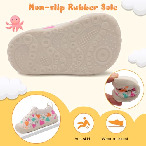 Image of JIASUQI Baby Shoes for Toddler Boys Girls Sneakers Slip on Walking Shoes for Babies