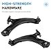 Front Lower Control Arm + End Link for Nissan Rogue 2008-2013 & Select 2014-2015, Sway Bar + Tie Rod, Driver & Passenger, Outer & Inner, 8Pcs Suspension Kit MS30194 MS30195 K750095 K750094