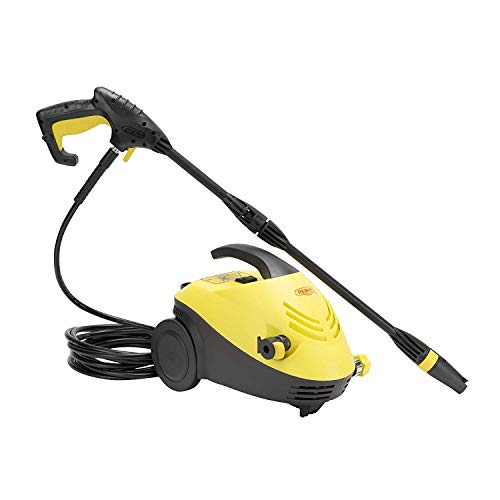 Realm 1450 PSI 1.35 GPM 9 Amp Electric Pressure Washer with Spray Gun,Adjustable Nozzle,Detergent Bottle, Yellow