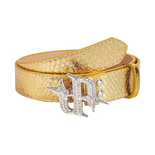 Waist Belt, Blingbling Waist Belt Studded Heavy Duty Jeweled Belt Punk Waist Chain Jeweled Rhinestones