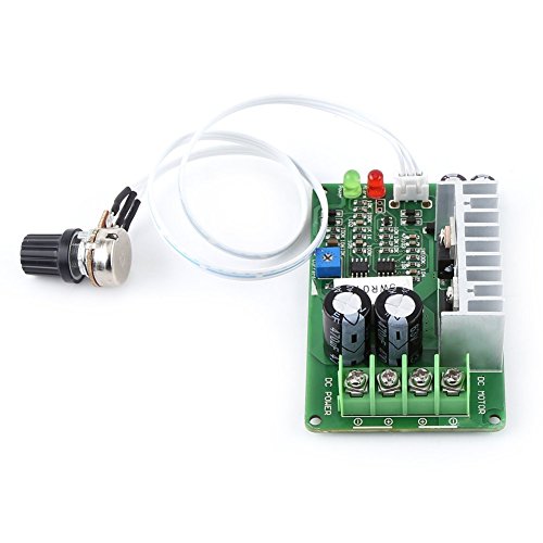 PWM DC Motor Speed Controller, 12V/24V/36V Regulator Potentiometer Overload Protector Motor Speed Control Board 15A