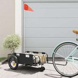 Ujchvhn Fahrradanhänger 94185-HA-LF Schwarz