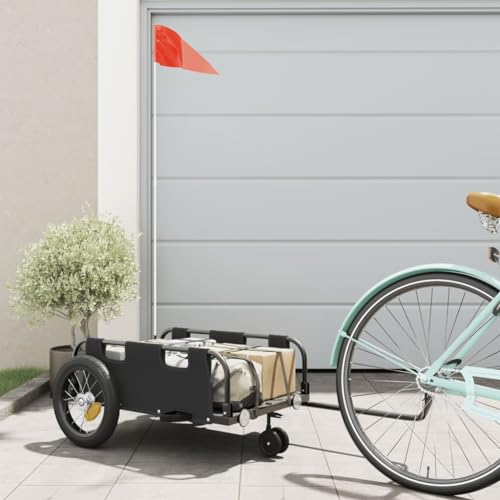 Ujchvhn Fahrradanhänger 94185-HA-LF Schwarz