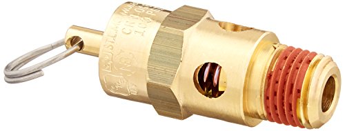 Control Devices ST25-1A100 St251A100 St Series Brass Soft Seat Asme Safety Valve, 100 Psi Set Pressure, 1/4 Male Npt