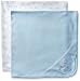 Little Me Baby Boys' Puppy Fun 2 Pack Cotton Receiving Blankets