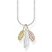 Produktbild Thomas Sabo Damen Halskette Federn 925 Sterlingsilber, 38-45 cm Länge