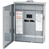 Square D by Schneider Electric HOM816M100PRB Homeline 100 Amp 8-Space 16-Circuit Outdoor Main Breaker Load Center (Plug-on Neutral Ready),